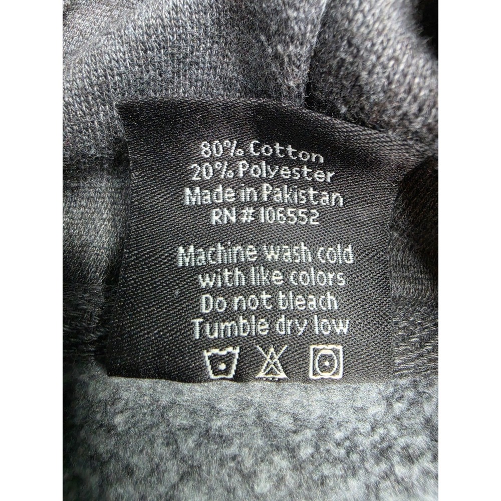 VTG Prairie Mountain Hoodie Men Large Charcoal Gray 90' Yosemite California Logo - Picture 5 of 7